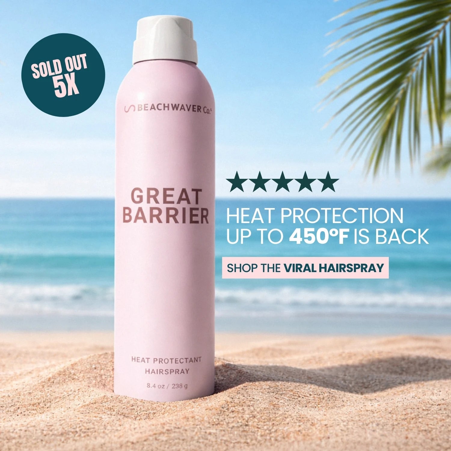 Great Barrier Heat Protectant Hair Spray