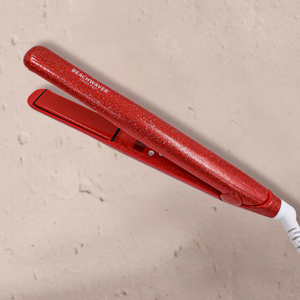 LAST CHANCE! Coast Pro Ceramic Flat Iron - Red Glitter