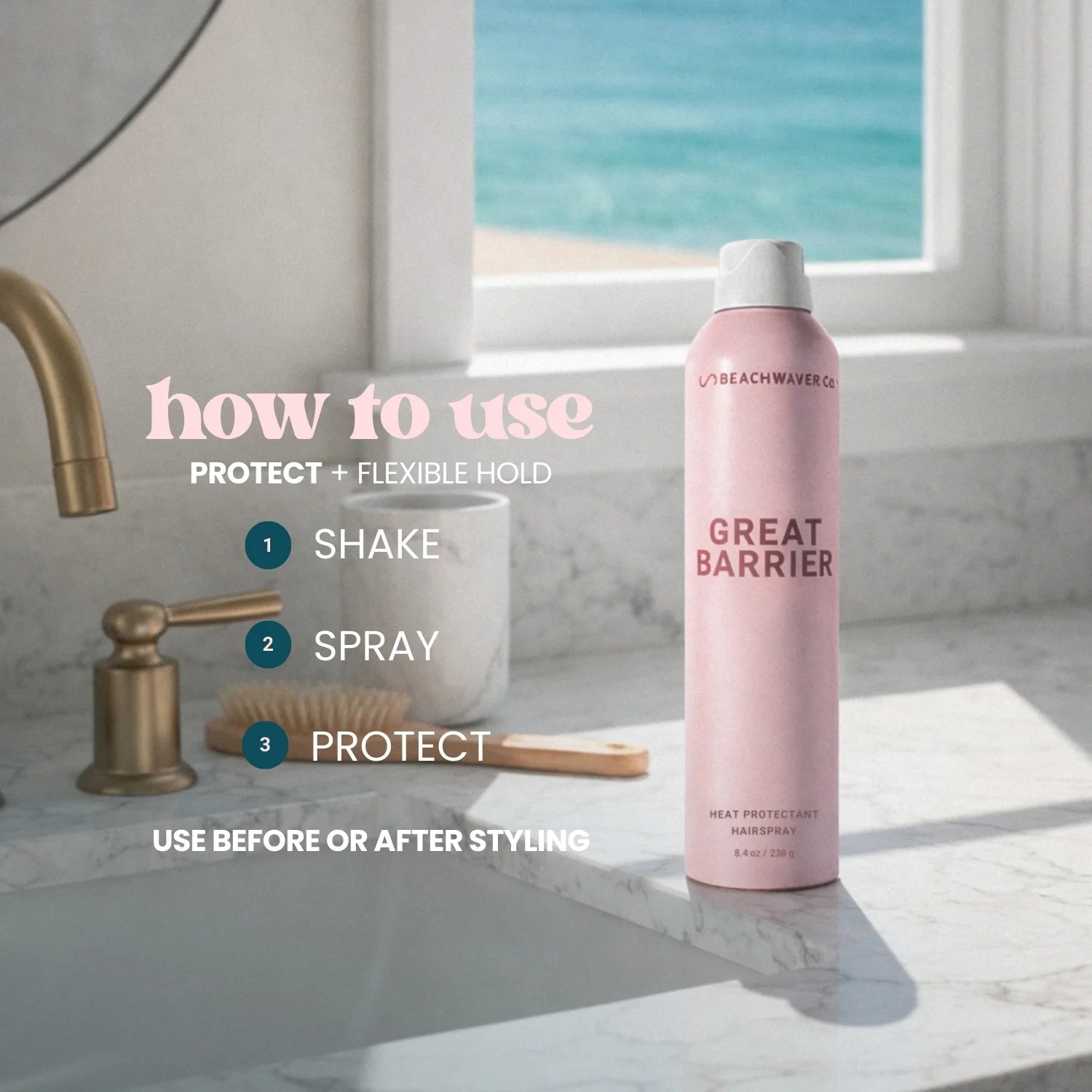 Great Barrier Heat Protectant Hair Spray